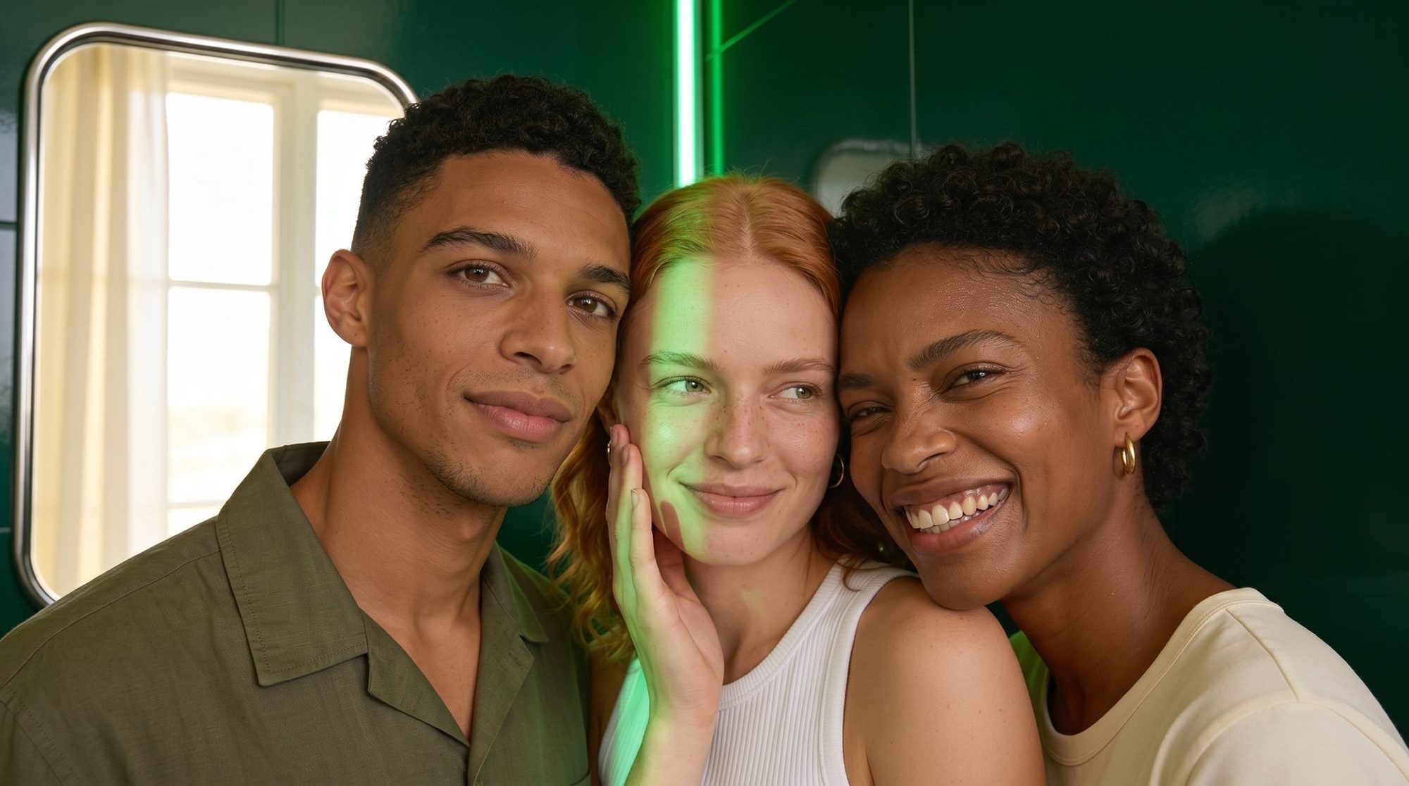 Glückliche Menschen mit gesunder Haut im TEO SKIN Studio Berlin